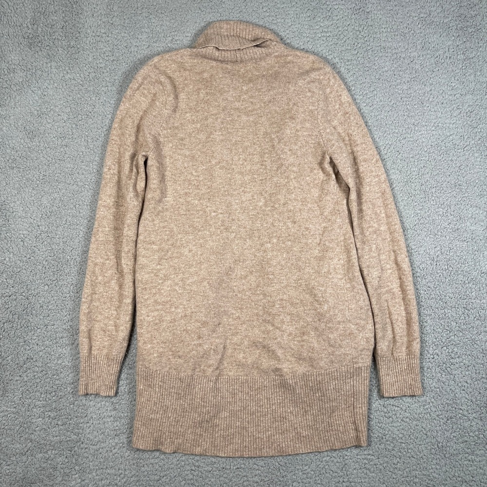 Quince Open Cashmere Cardigan Womens S Oatmeal Tan Tight Knit Drape Fit Luxury - Picture 3 of 8